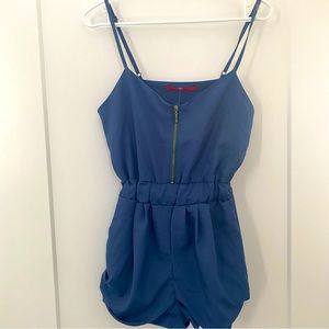 Blue women romper